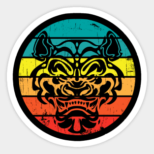 Tiger Head Vintage Retro Thai Cat Sticker